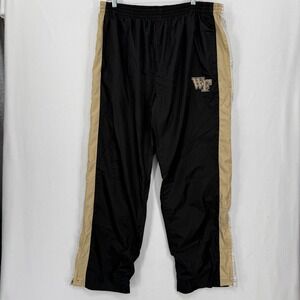 Wake Forest Mens XL Windbreaker Track Pants Black Gold Demon Deacons Red Oak